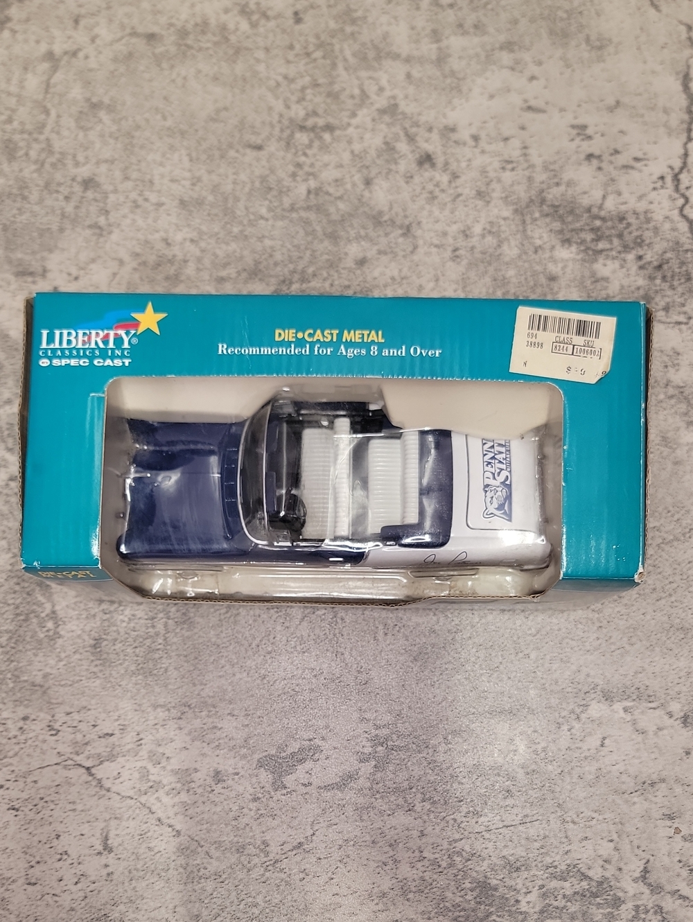 Vintage Joe Paterno Penn State 1955 Chevrolet Die Cast Bank, New in Box - Picture 6 of 10